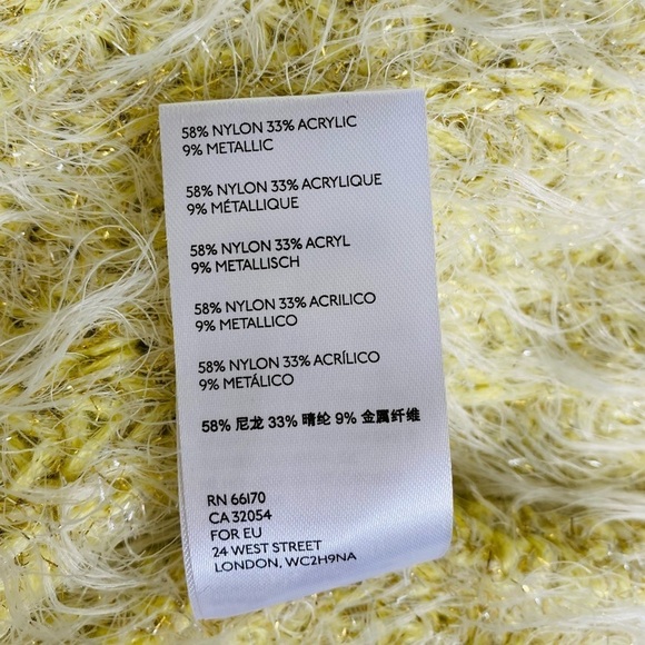 Anthropologie Larkin Shimmer Cardigan Chunky Knit Fuzzy Sweater , XS - Picture 13 of 13